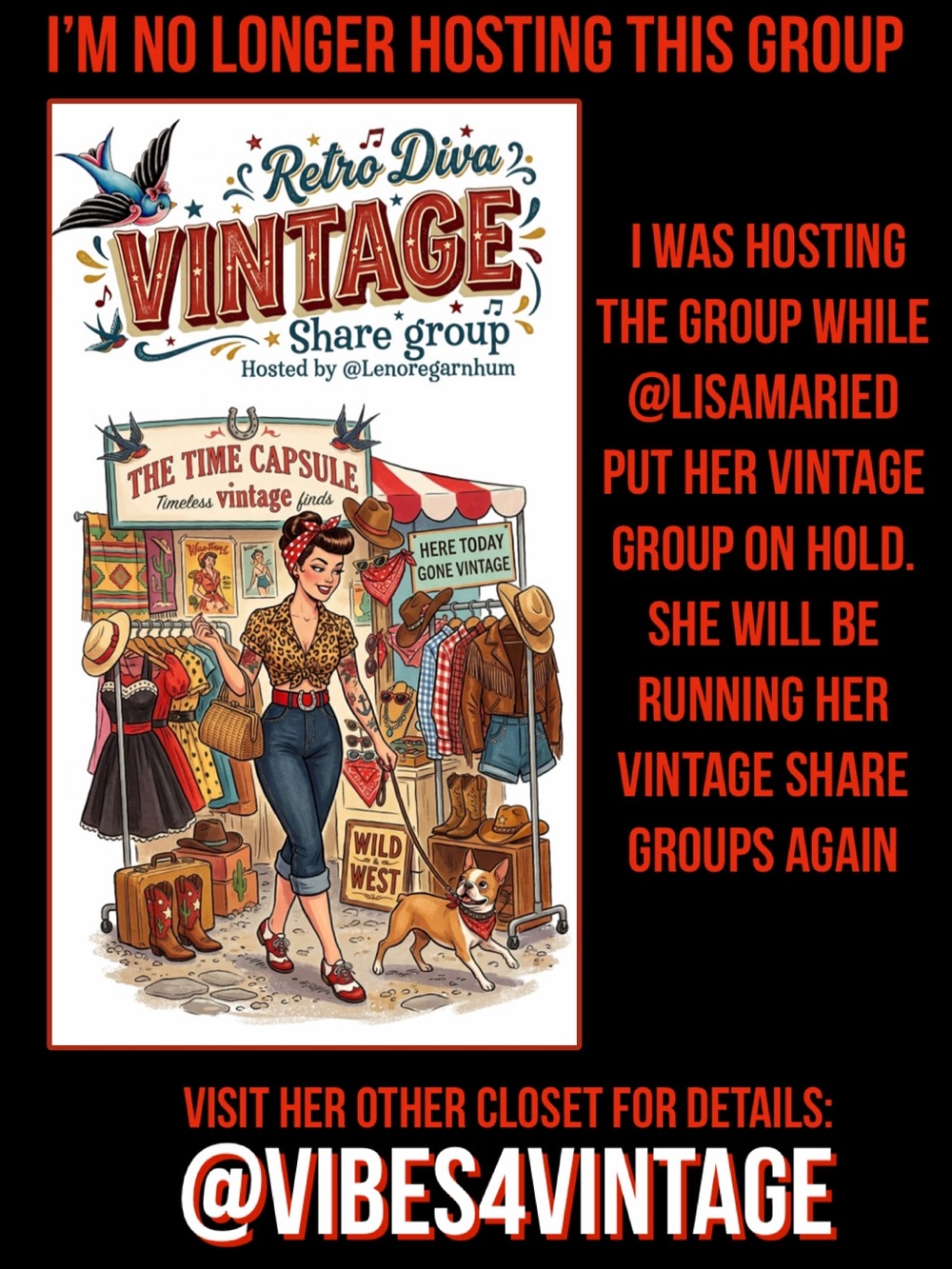Thank you all again! Lisa- looking forward to your Vintage Vibes